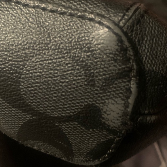 Coach, Black Shoulder Bag, used but good shape. Water resistant outside. - Picture 3 of 3